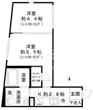 STRIPES東大井 101 間取り図