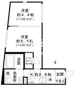 STRIPES東大井 401 間取り図