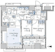 クラッシィタワー新宿御苑 902 間取り図