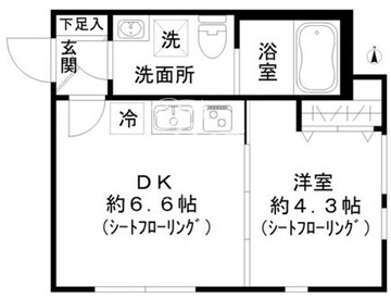 STRIPES東大井 103 間取り図