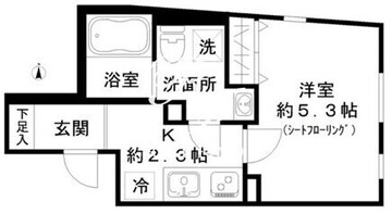 STRIPES東大井 404 間取り図