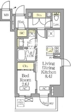 テラス北千住 305 間取り図