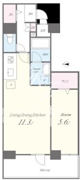 アヴェニール本郷 801 間取り図