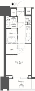 コンフォリア東陽町 511 間取り図