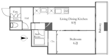 リバーシティ21イーストタワーズ 10-3601 間取り図