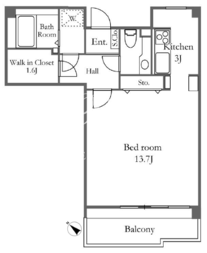 リバーシティ21イーストタワーズ 7-305 間取り図