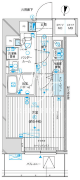 メインステージ九段下 1302 間取り図