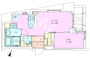 恵比寿レジデンス参番館 601 間取り図