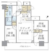 ザ・タワー十条 2810 間取り図