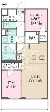 ラペルラ自由が丘2 003 間取り図