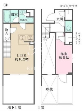 ラペルラ自由が丘2 105 間取り図