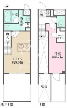 ラペルラ自由が丘2 106 間取り図