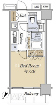 アクシルコート日本橋本町 705 間取り図