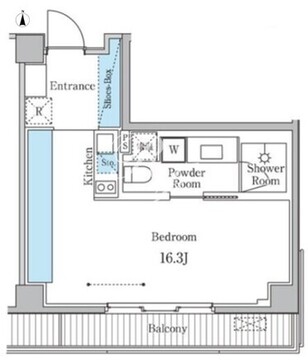 ゲートヒル東京 406 間取り図