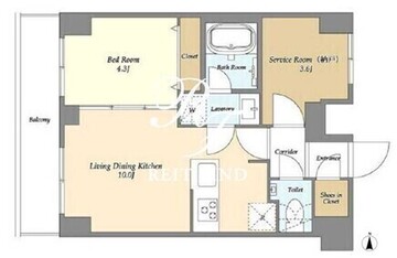 オーガスタレジデンス大森 802 間取り図