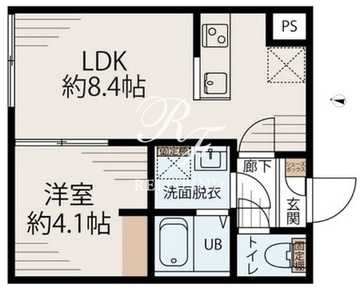 アルファ南千住 301 間取り図