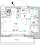 クレイシア品川戸越 504 間取り図