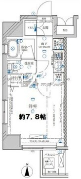 ディアレイシャス菊川 1001 間取り図