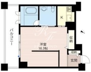 レジデンスシャルマン月島 1022 間取り図