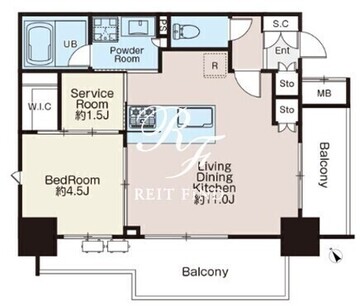 クラシアム文京白山 905 間取り図