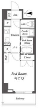 アルファプライム東陽町 716 間取り図