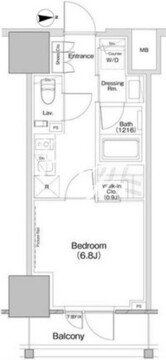 ザ・パークハビオ板橋区役所前 506 間取り図