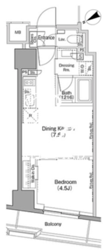 ザ・パークハビオ日本橋小伝馬町 503 間取り図