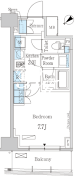 パークアクシス押上・隅田公園 1002 間取り図