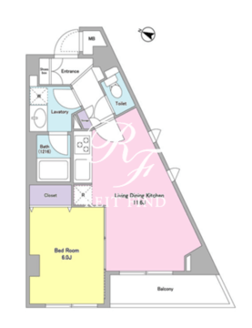 コンフォリア文京白山 408 間取り図