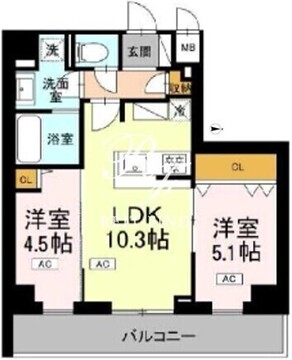 ロイジェント南池袋 703 間取り図