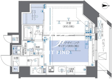 ズーム秋葉原 303 間取り図