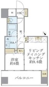 エミリブ東長崎 406 間取り図