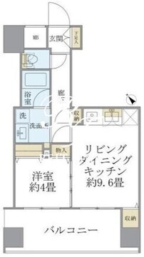 エミリブ東長崎 406 間取り図