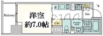 クレストコート中野 801 間取り図
