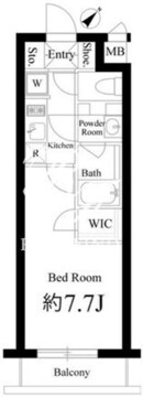 ハーモニーレジデンス新宿イースト 405 間取り図