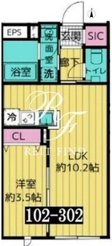 レガシア池袋立教西 202 間取り図