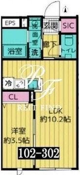 レガシア池袋立教西 302 間取り図
