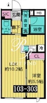 レガシア池袋立教西 203 間取り図