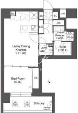 ルーウェ東大泉 306 間取り図