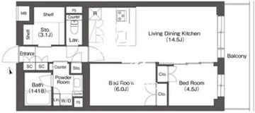 ルーウェ東大泉 413 間取り図