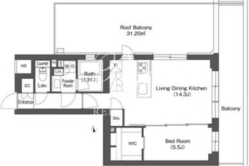 ルーウェ東大泉 514 間取り図