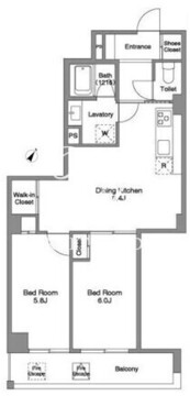 BPRレジデンス練馬富士見台 302 間取り図