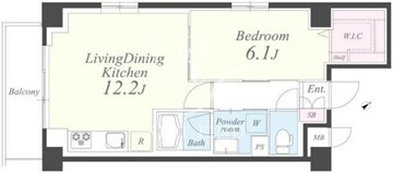 ココラス元代々木 101 間取り図