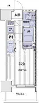 エスティメゾン大島 405 間取り図