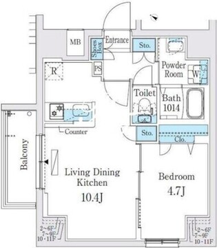 プライムブリス板橋本町 303 間取り図