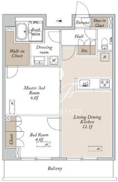 HF東尾久レジデンス 406 間取り図