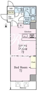 フレールコート錦糸公園 401 間取り図