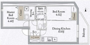 ライブフラット高田馬場 301 間取り図