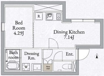 ライブフラット高田馬場 302 間取り図
