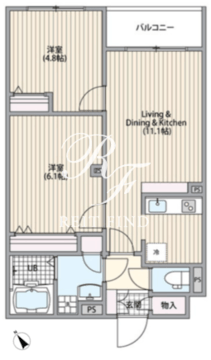 エルファーロ三軒茶屋6 301 間取り図